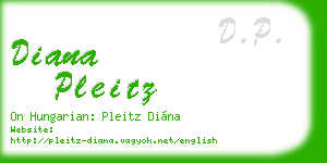 diana pleitz business card